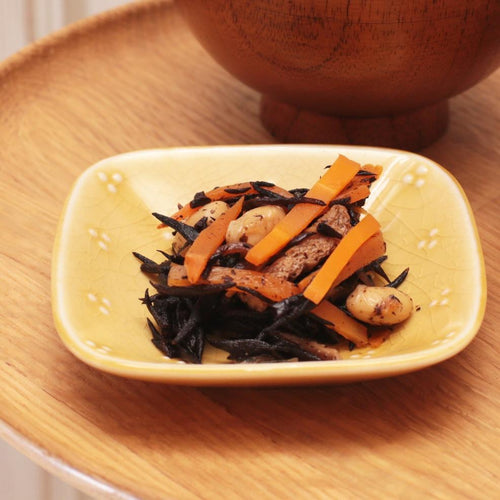 Teshio 星かげ豆皿 伝統色（黄瀬戸）