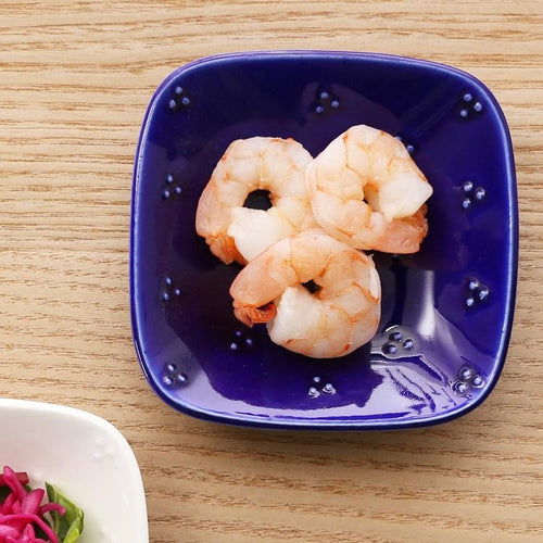 Teshio 星かげ豆皿 伝統色（瑠璃）