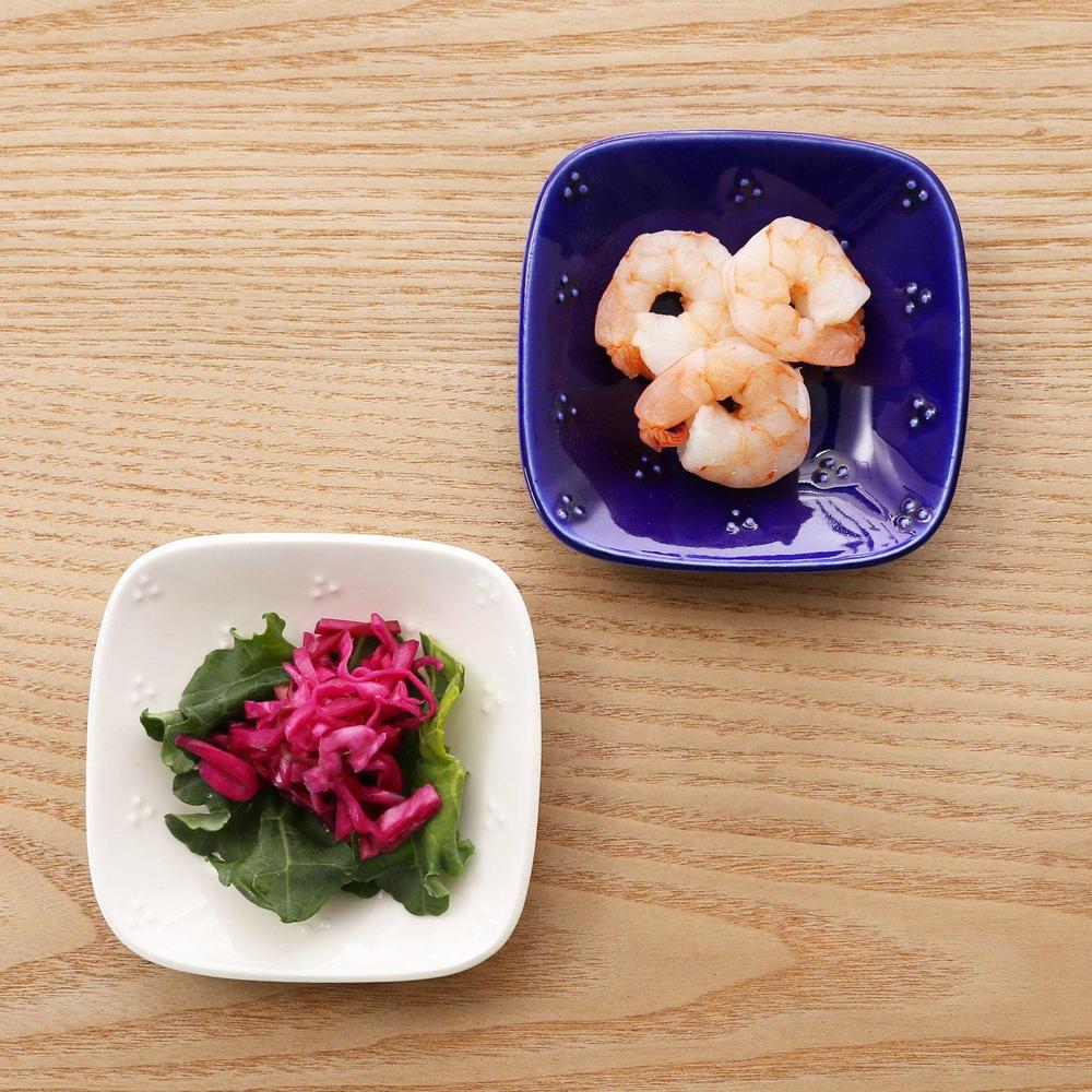 Teshio 星かげ豆皿 伝統色（透明）