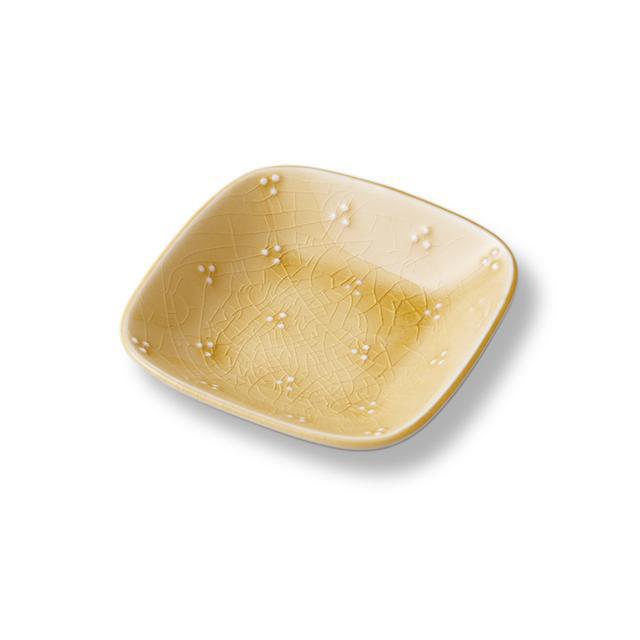 Teshio 星かげペア豆皿 2個セット（黄瀬戸・織部）