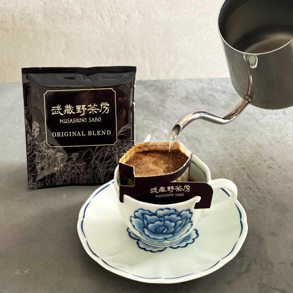 武蔵野茶房オリジナルブレンドドリップ珈琲&特製焼チーズケーキ【わっぱ入】セット