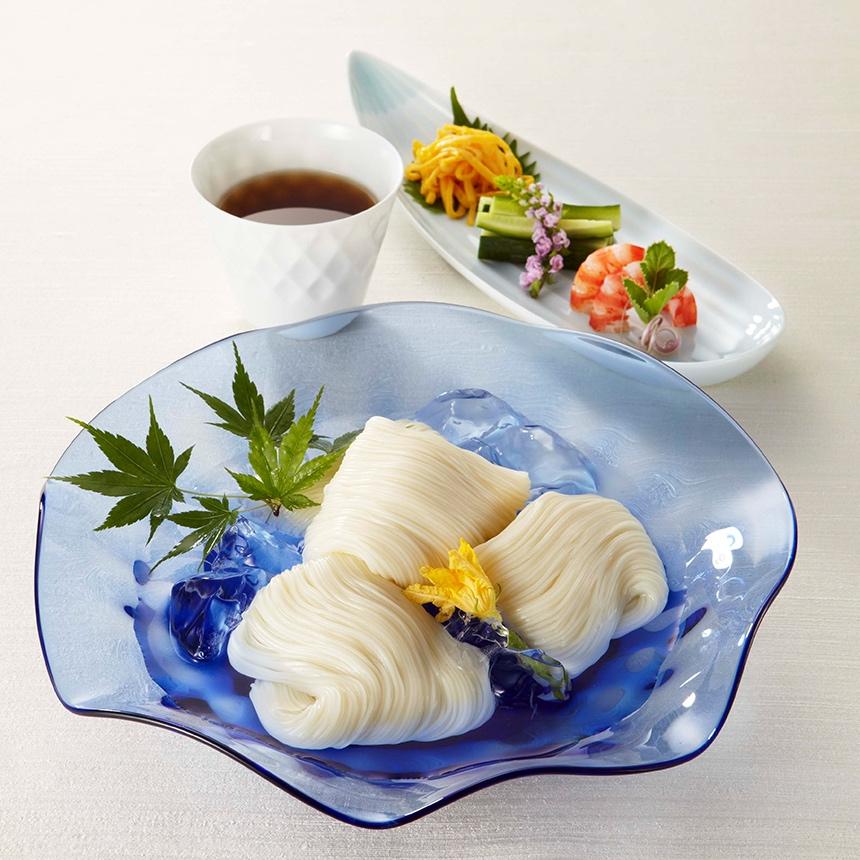 揖保乃糸 特級品(黒帯)ミニ木箱 | 森口製粉製麵