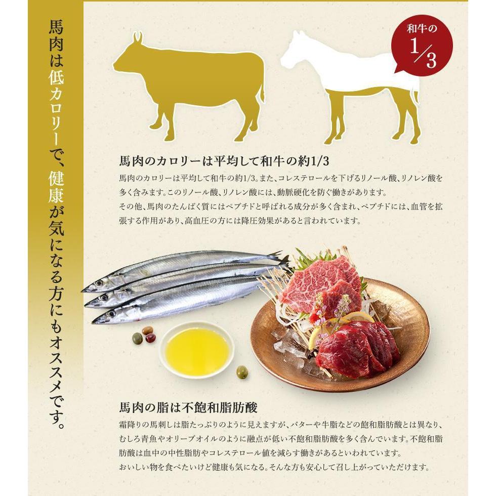贅沢馬刺しセット(特上馬刺し,特上赤身馬刺し,極上ヒレ馬刺し ブロック