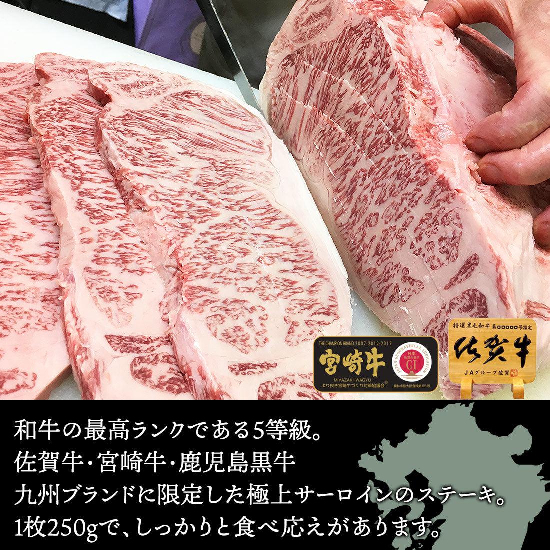 肉汁したたる！最高級A5 極上サーロインステーキ 佐賀牛・宮崎牛(250g/500g/1kg) | 肉のやまだ屋本店 – DELISH MALL