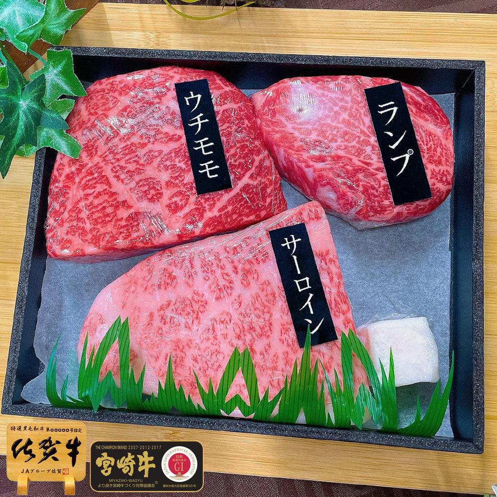 最高級A5 佐賀牛 食べ比べ! 極上 ステーキ 3種 セット 550g 最高級A5 佐賀牛 食べ比べ! 極上 ステーキ 3種 セット 550g